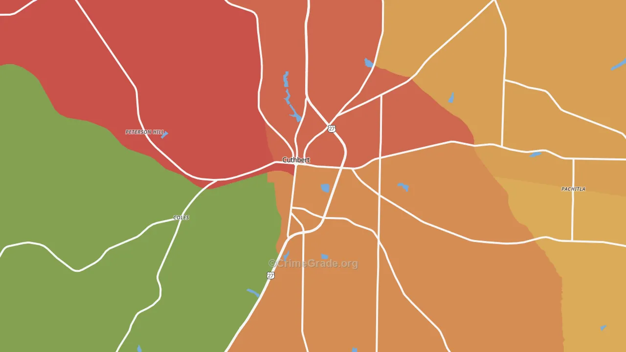 39840, GA Map of Theft Rates