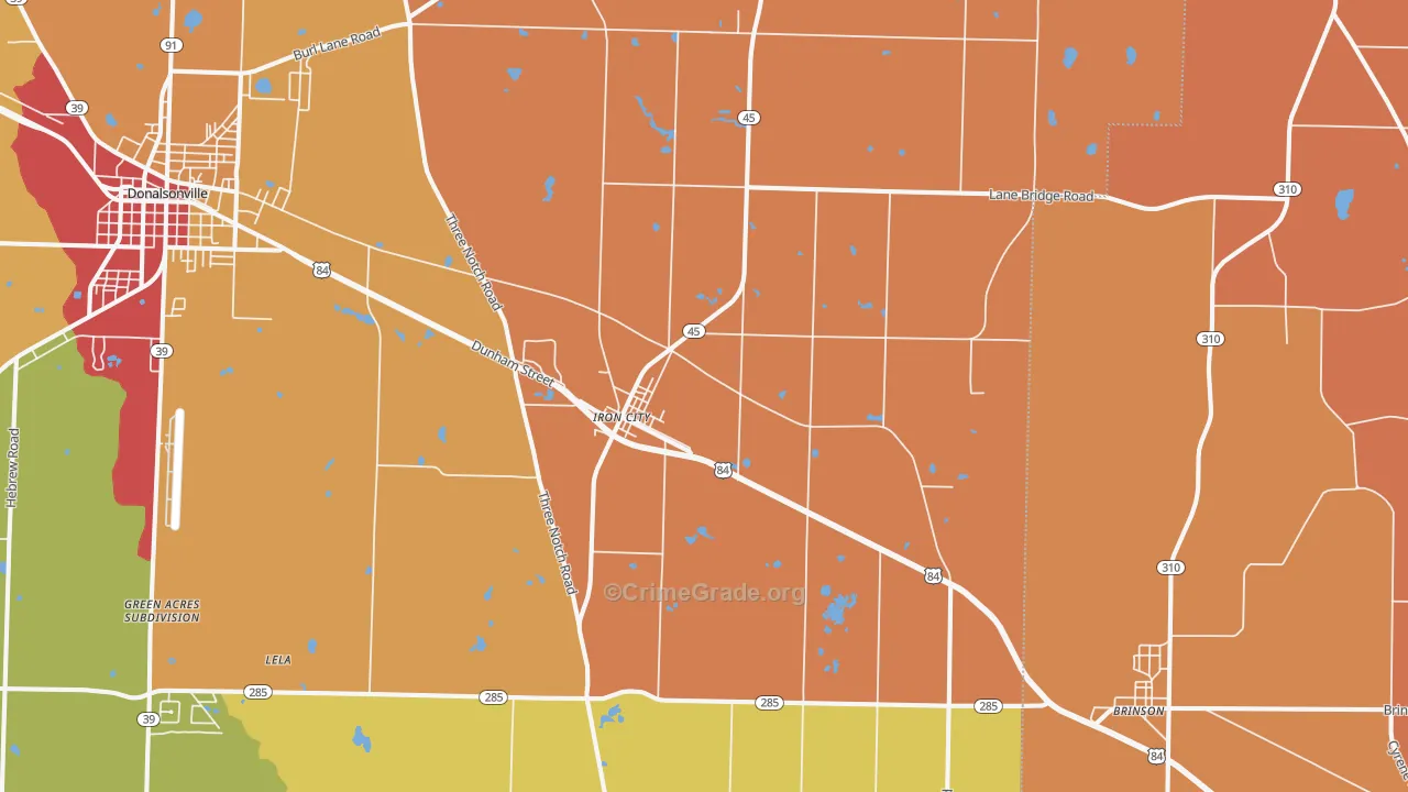 39859, GA Map of Theft Rates