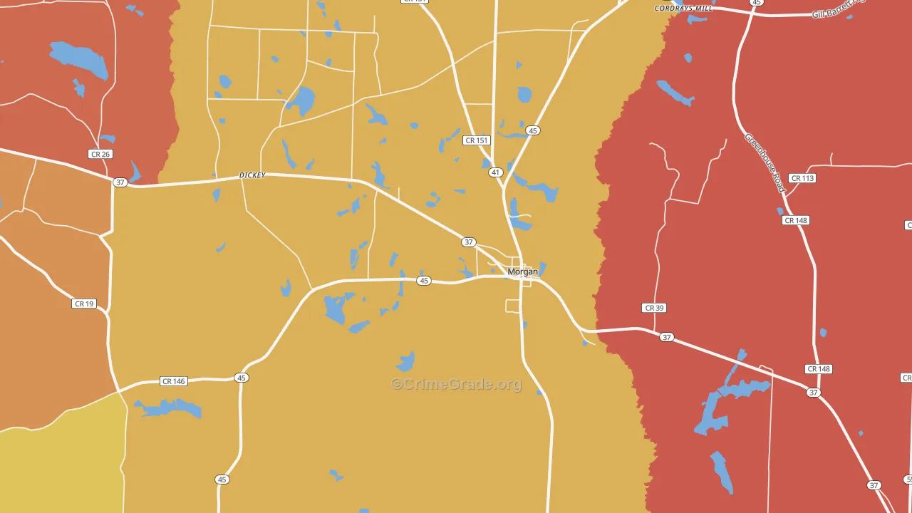 39866, GA Map of Theft Rates