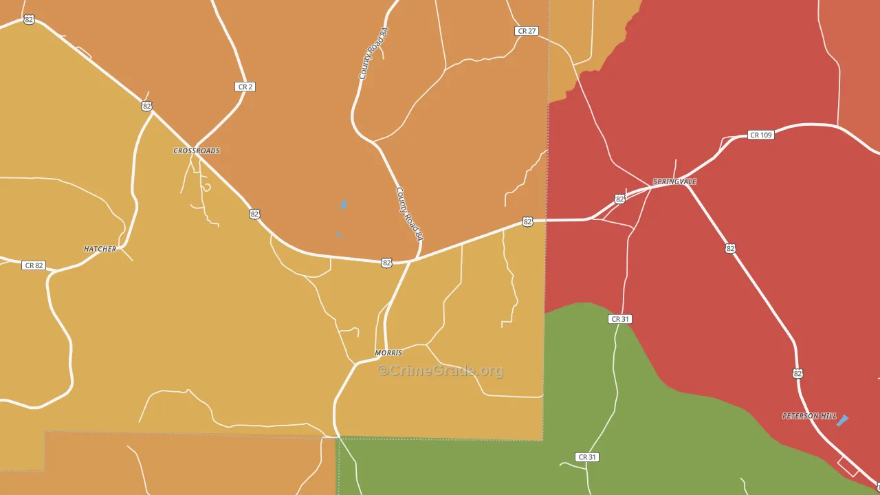 39867, GA Map of Theft Rates