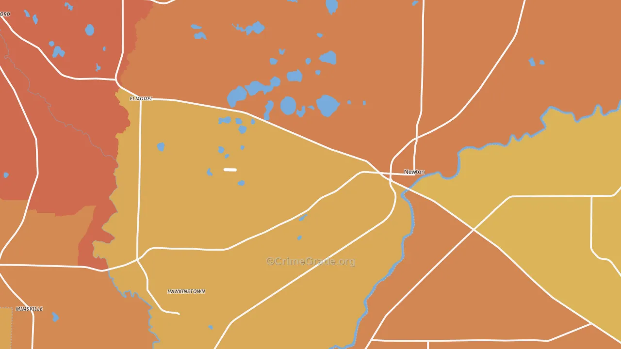 39870, GA Map of Theft Rates
