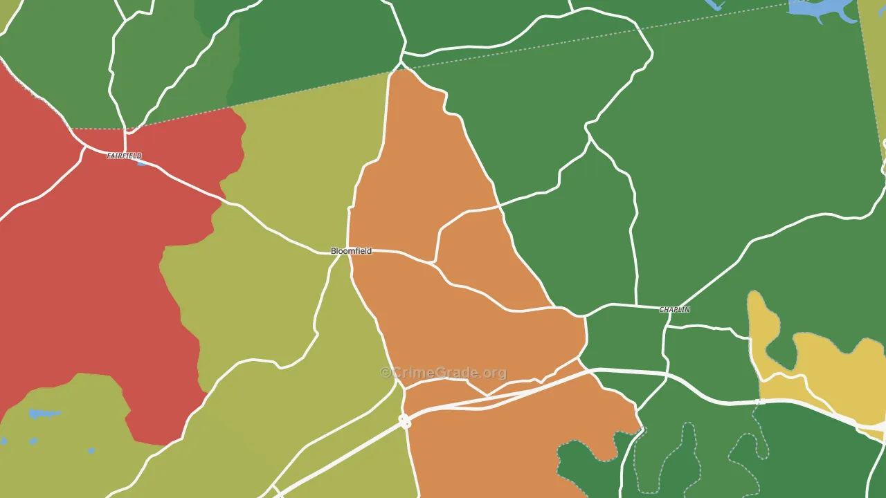 40008, KY Map of Theft Rates