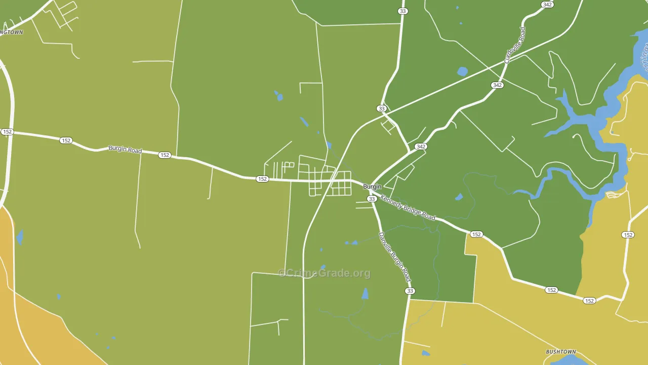 40310, KY Map of Theft Rates