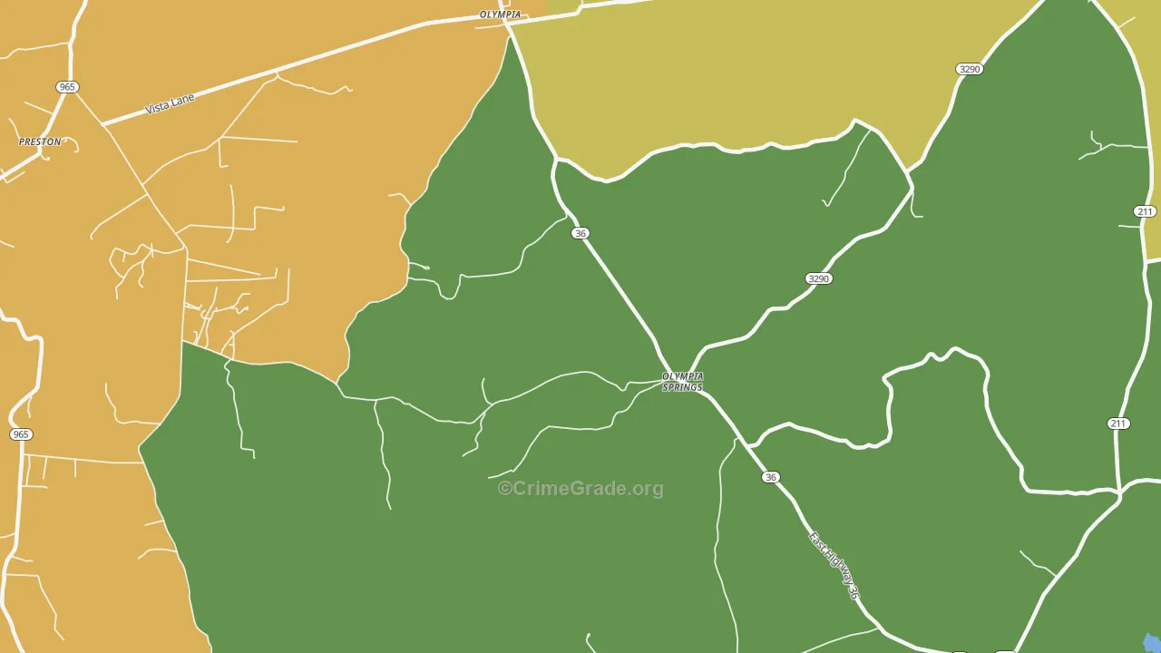 40358, KY Map of Theft Rates