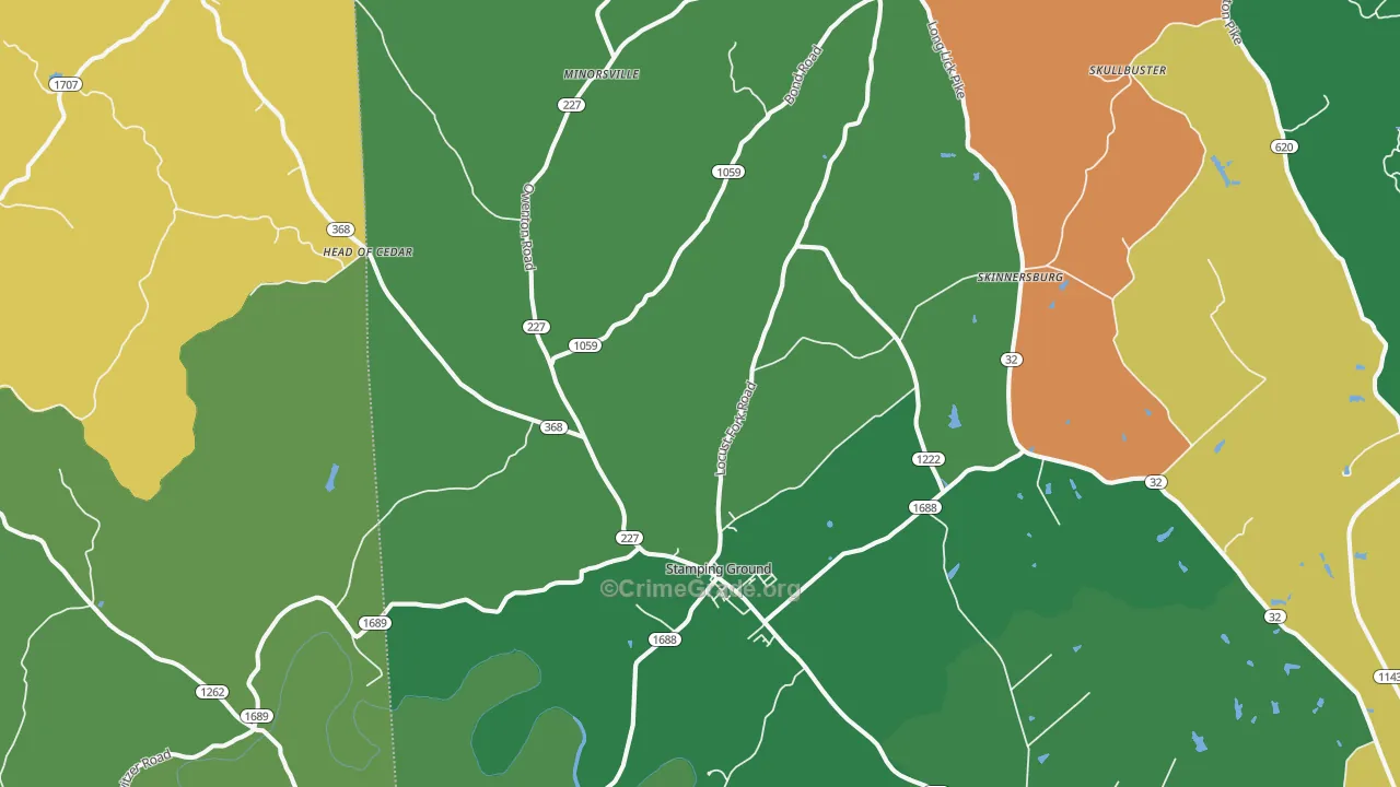 40379, KY Map of Theft Rates