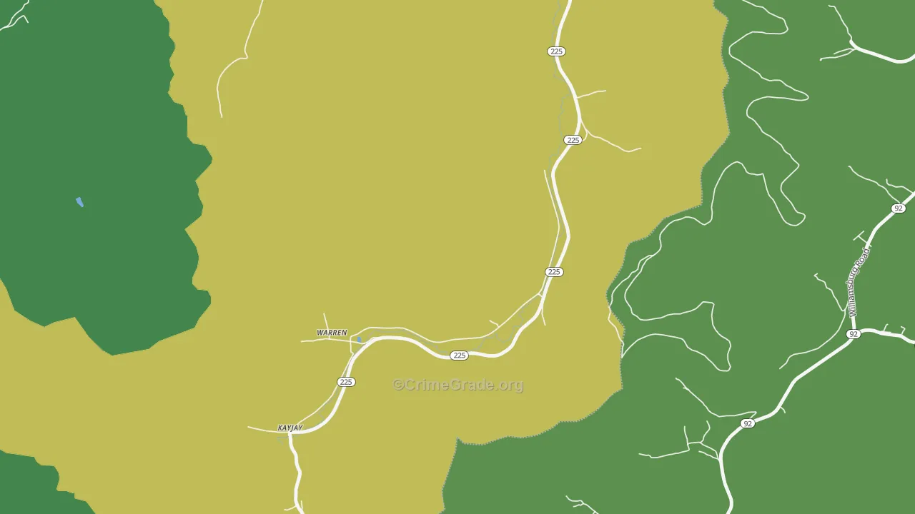 40995, KY Map of Theft Rates