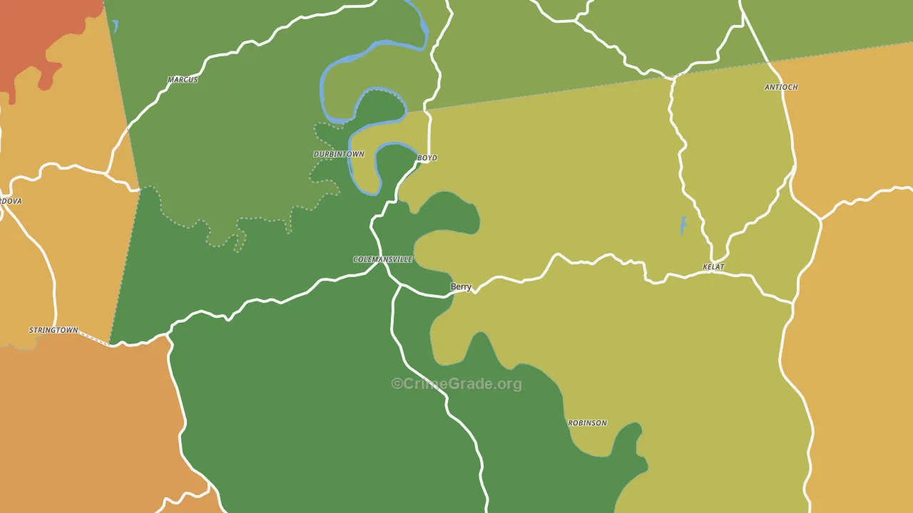 41003, KY Map of Theft Rates