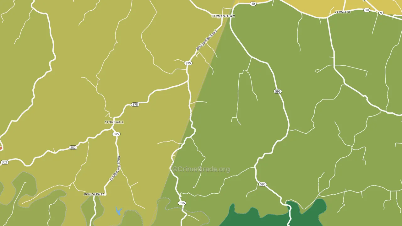 41044, KY Map of Theft Rates