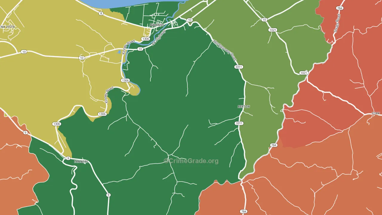 41141, KY Map of Theft Rates