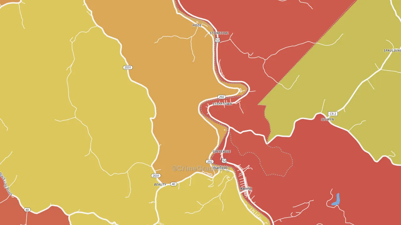 41267, KY Map of Theft Rates
