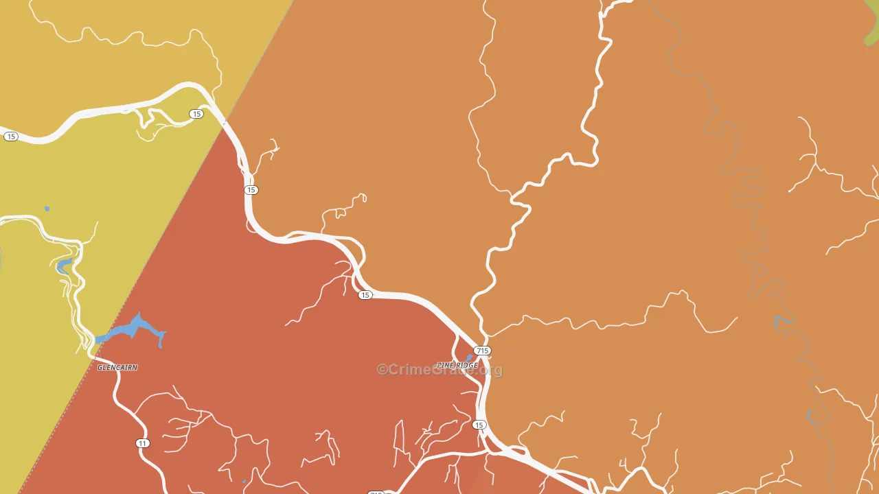 41360, KY Map of Theft Rates