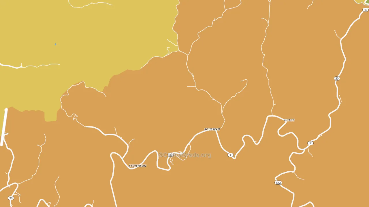 41366, KY Map of Theft Rates