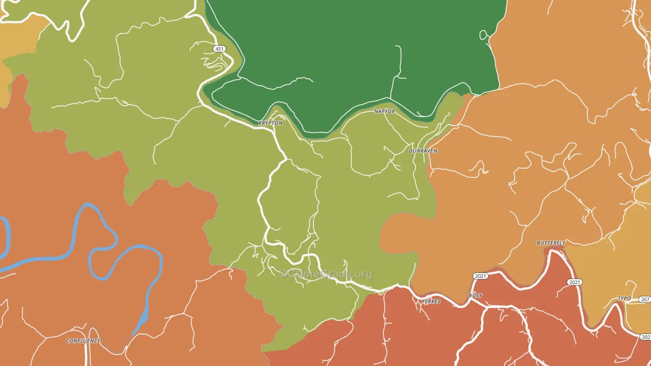 41754, KY Map of Theft Rates
