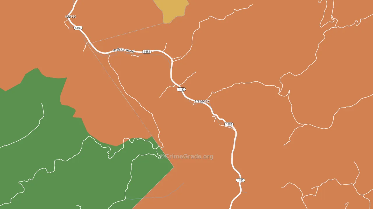 41762, KY Map of Theft Rates