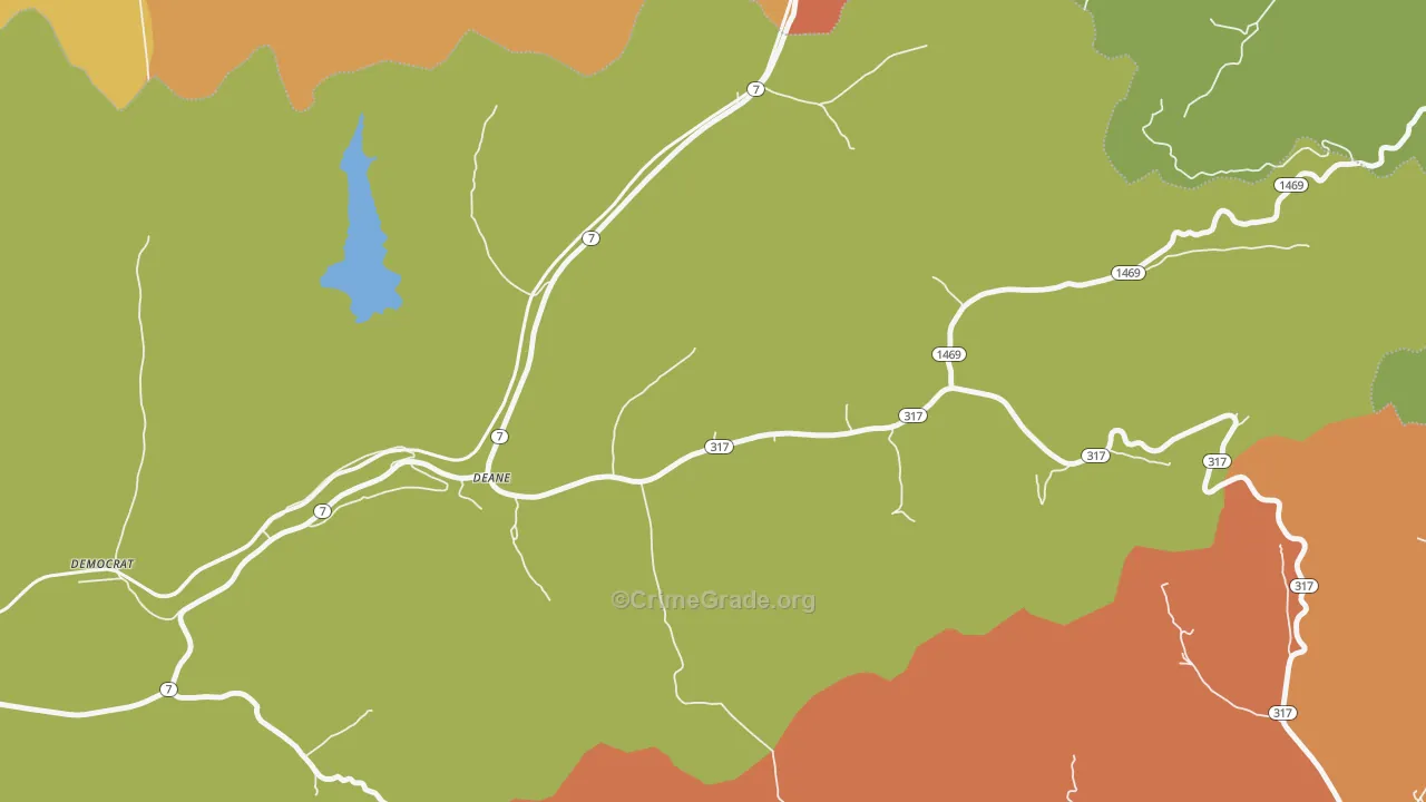 41812, KY Map of Theft Rates