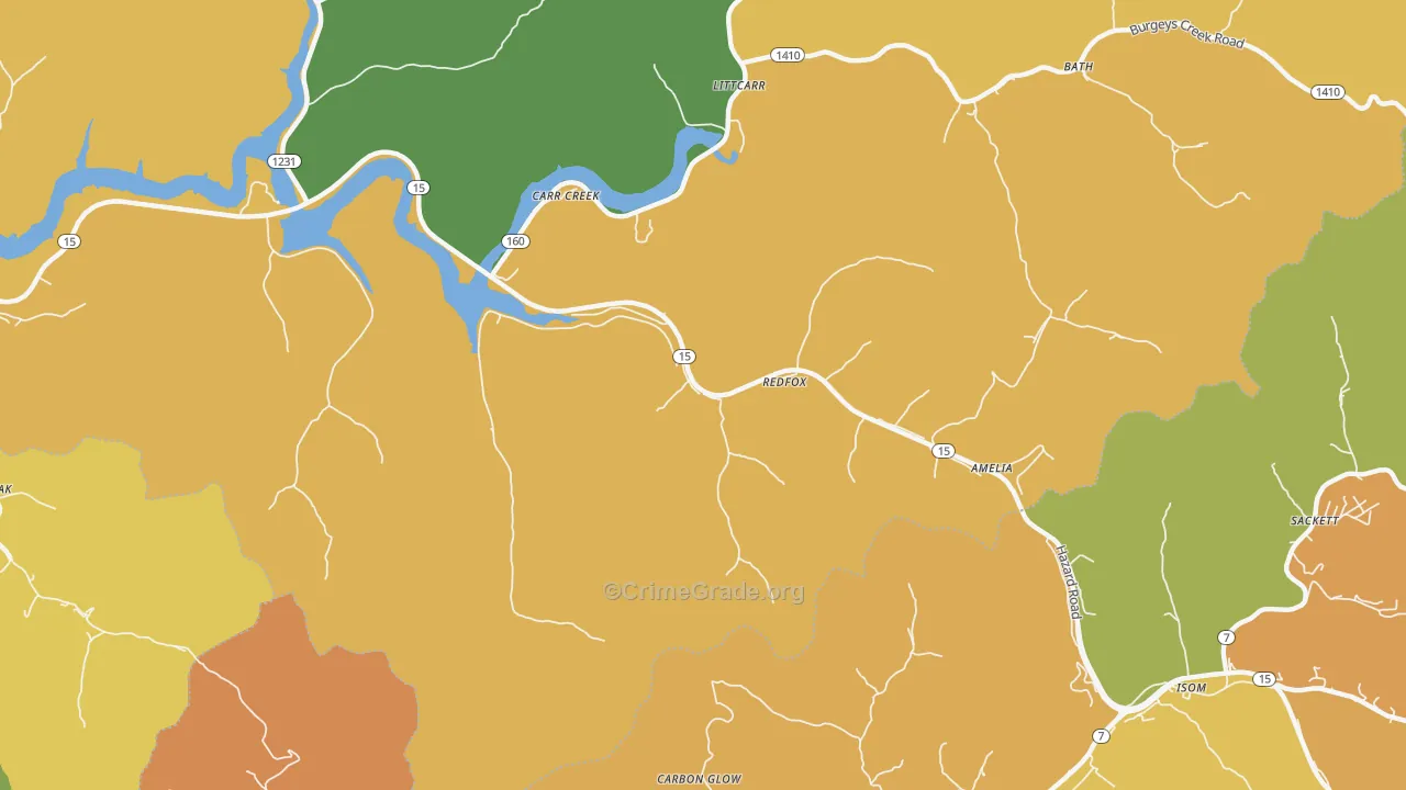 41847, KY Map of Theft Rates