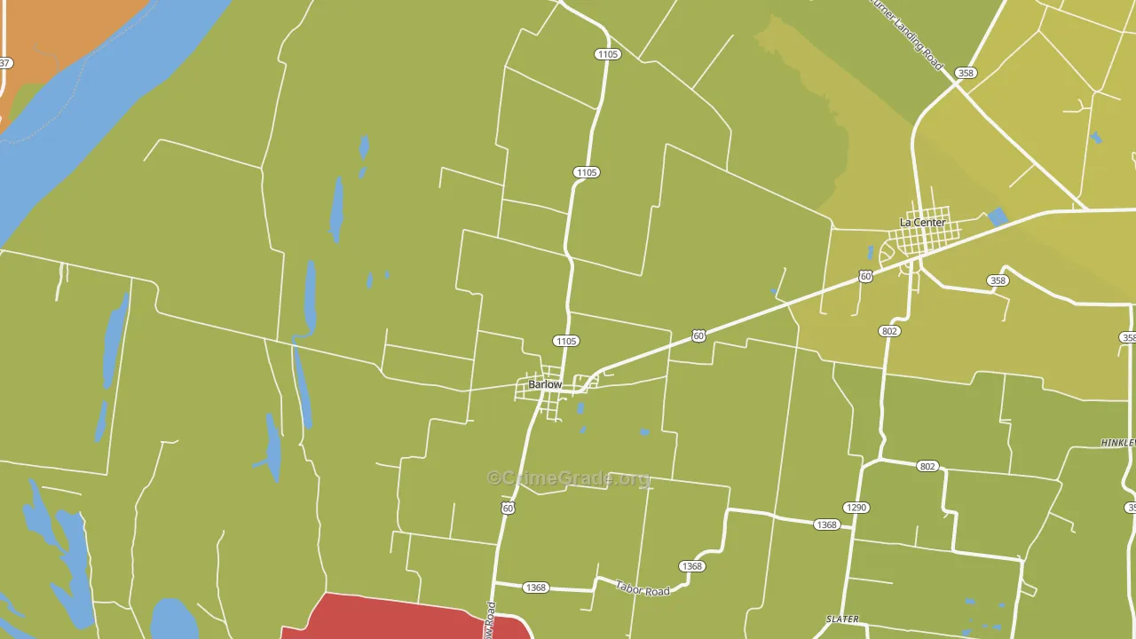 42024, KY Map of Theft Rates