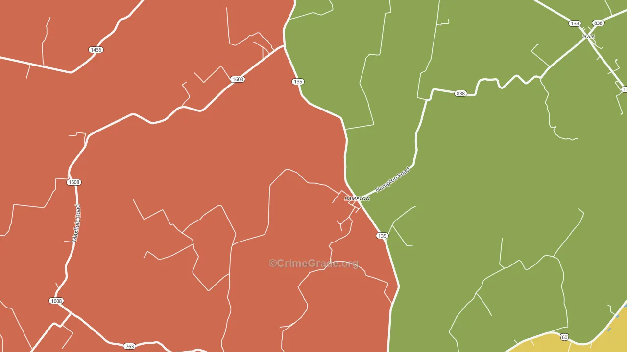 42047, KY Map of Theft Rates