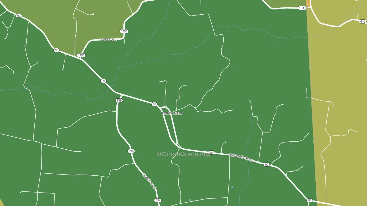 42130, KY Map of Theft Rates
