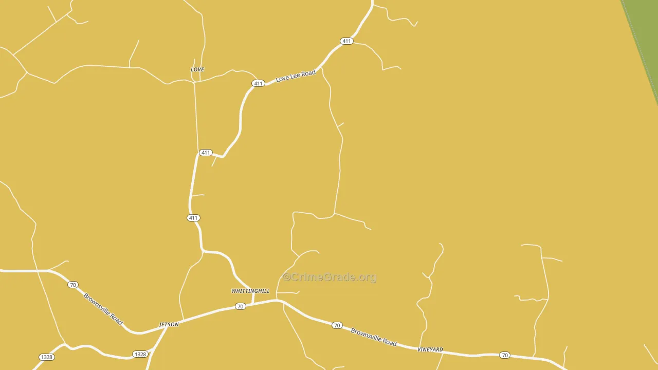 42252, KY Map of Theft Rates