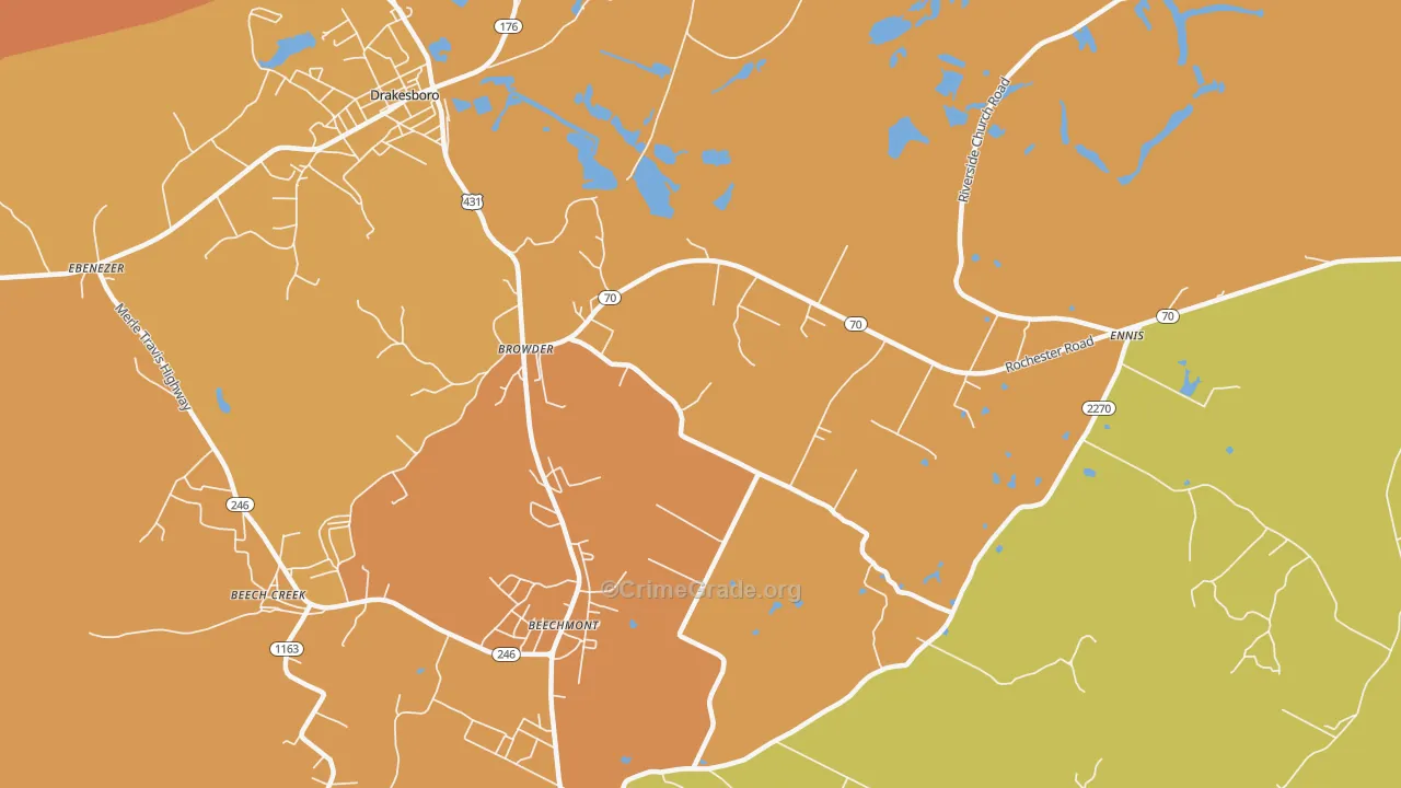 42326, KY Map of Theft Rates