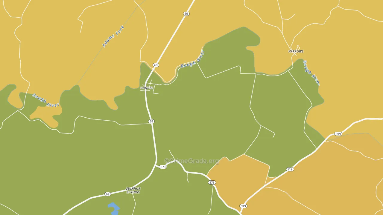 42338, KY Map of Theft Rates