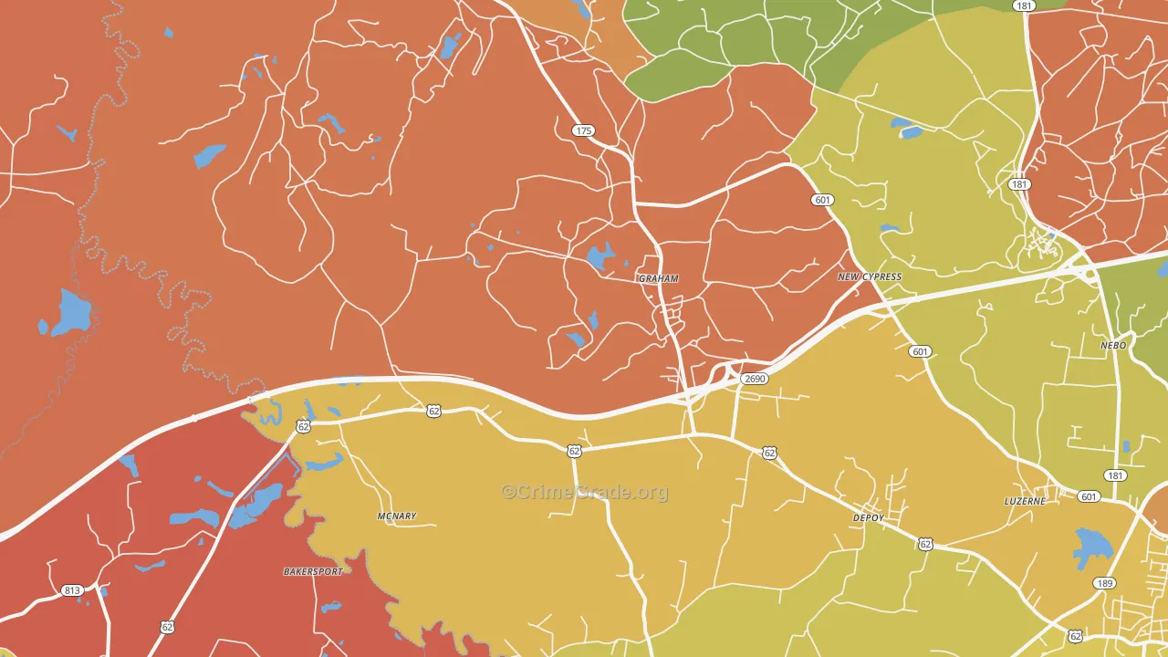 42344, KY Map of Theft Rates