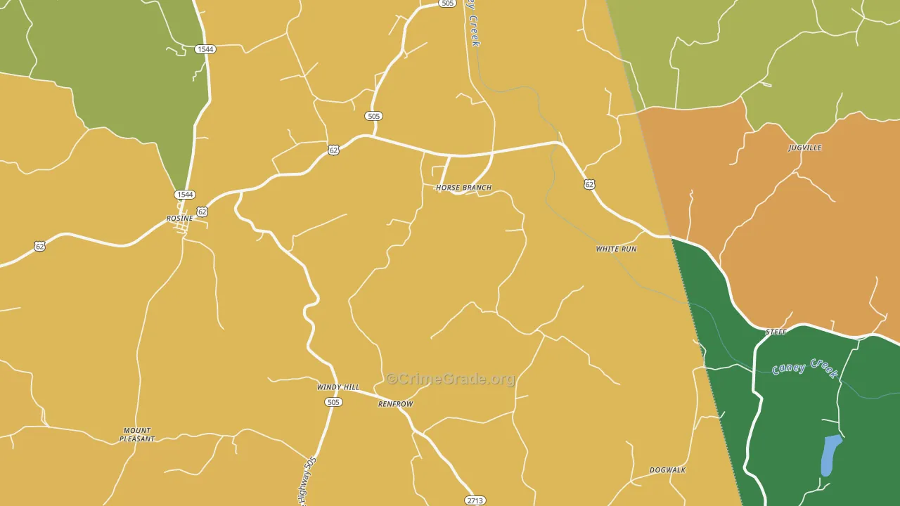 42349, KY Map of Theft Rates