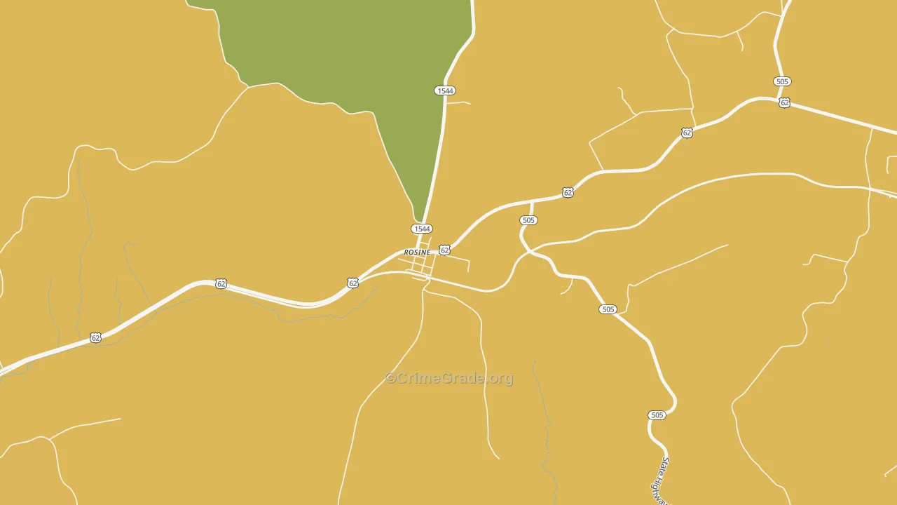 42370, KY Map of Theft Rates