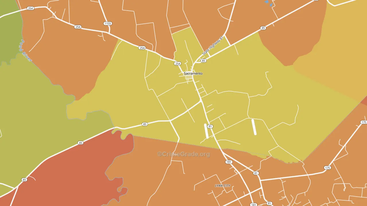 42372, KY Map of Theft Rates
