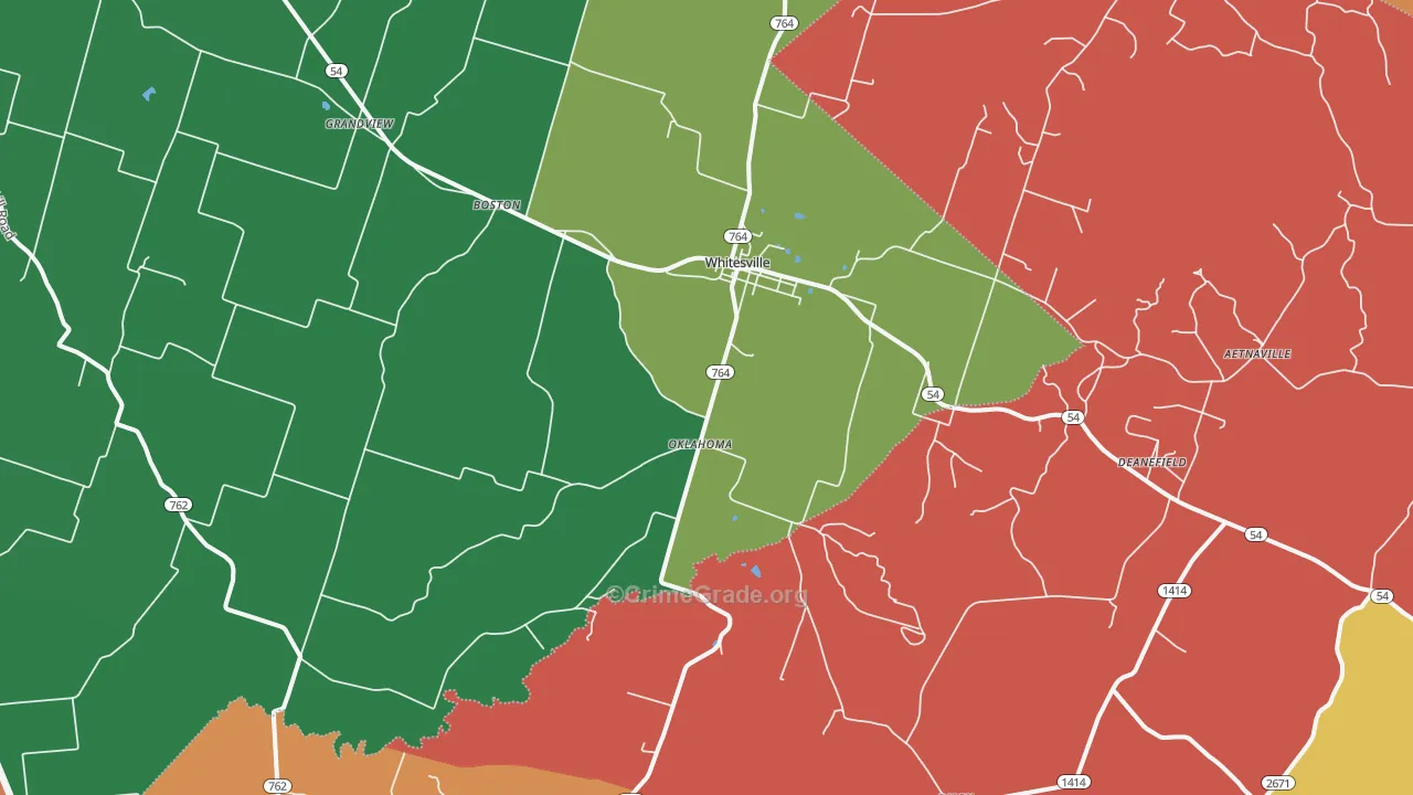 42378, KY Map of Theft Rates