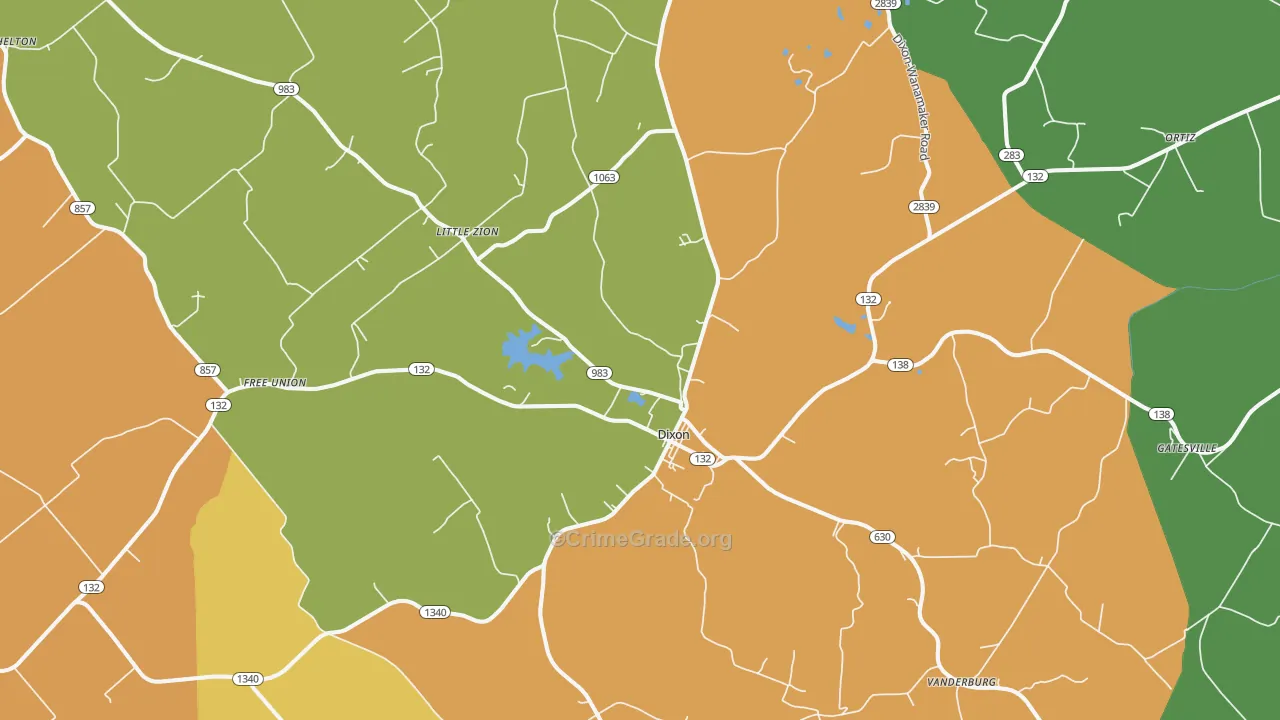 42409, KY Map of Theft Rates