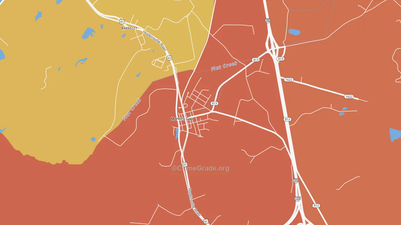 42440, KY Map of Theft Rates
