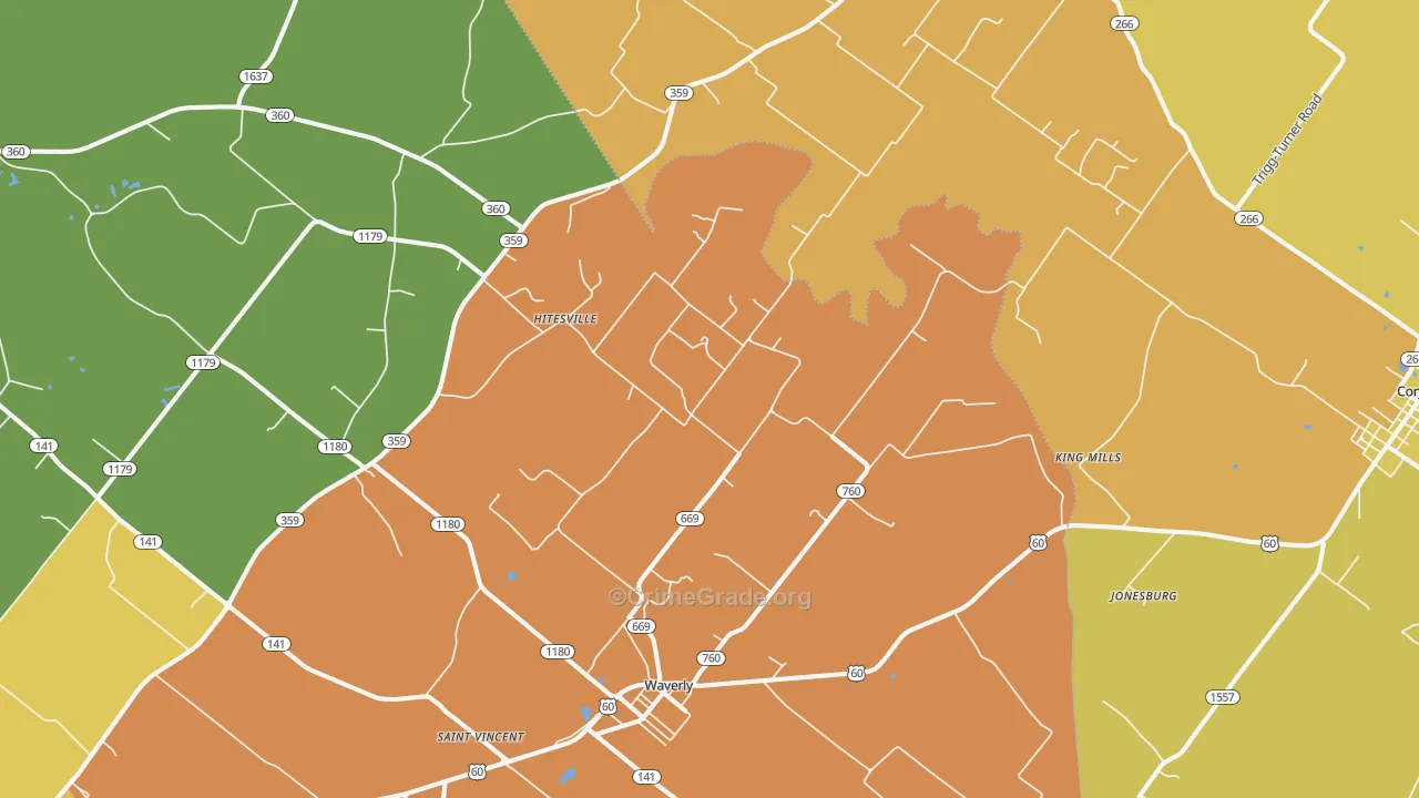 42462, KY Map of Theft Rates