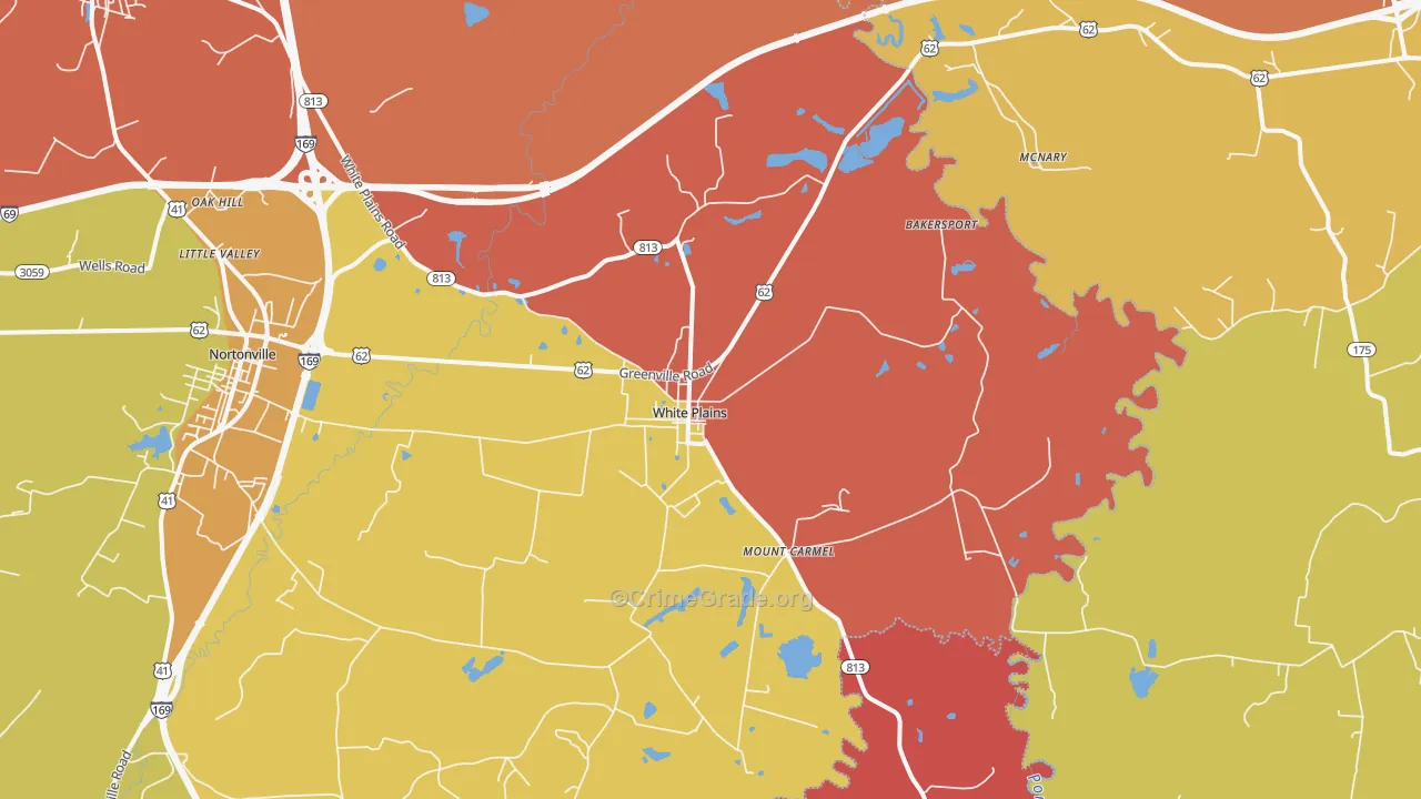 42464, KY Map of Theft Rates