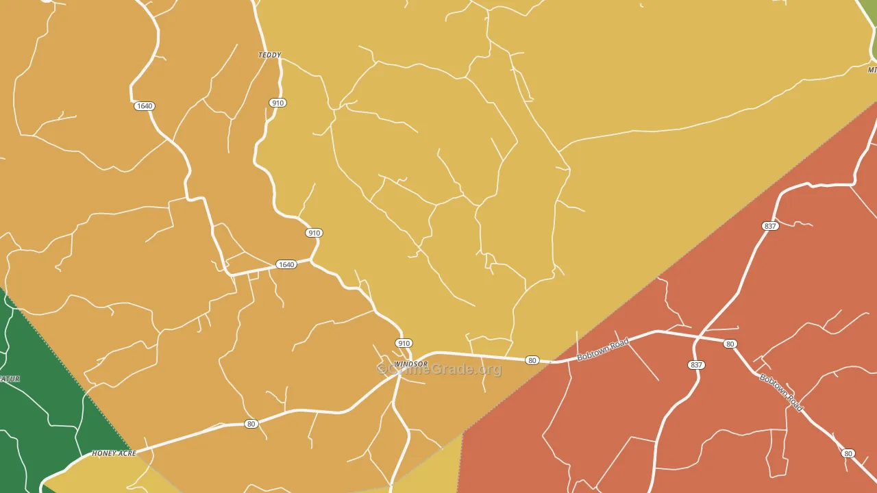 42565, KY Map of Theft Rates