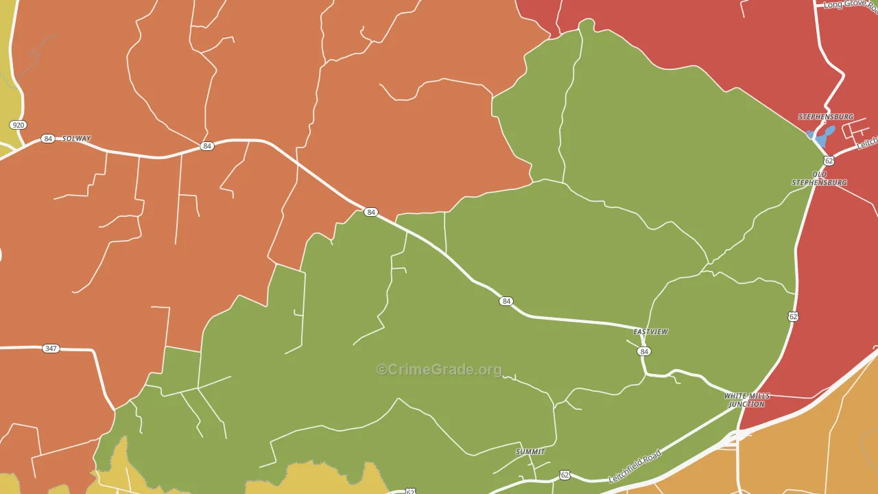 42732, KY Map of Theft Rates