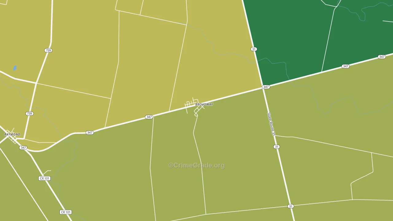 43007, OH Map of Theft Rates