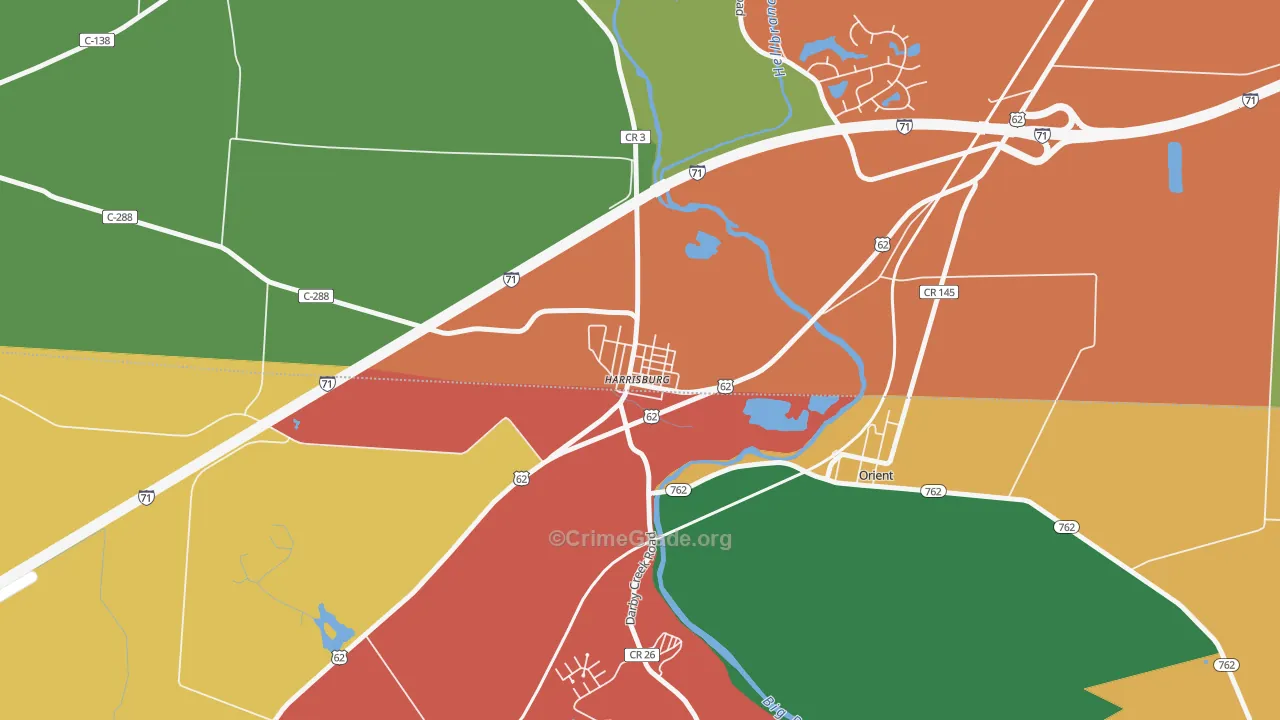 43126, OH Map of Theft Rates
