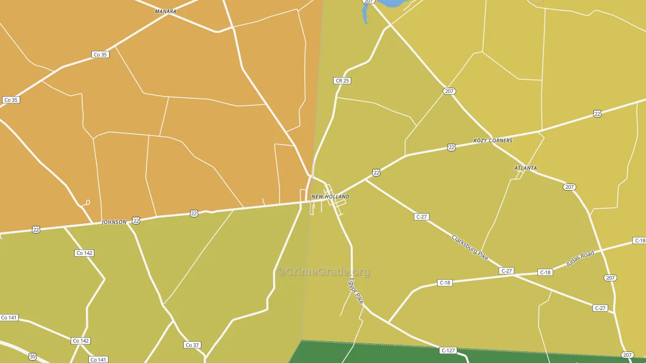 43145, OH Map of Theft Rates
