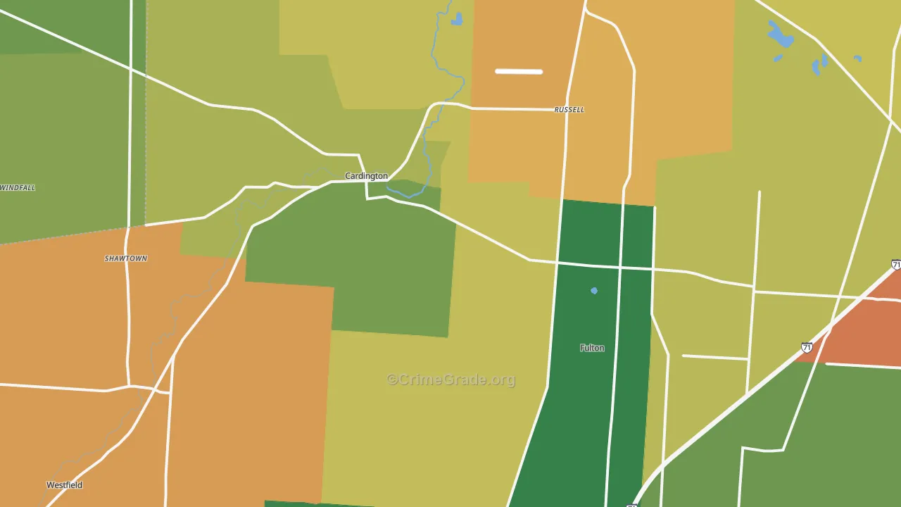 43315, OH Map of Theft Rates