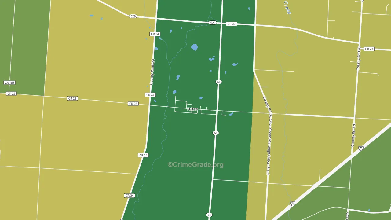43321, OH Map of Theft Rates