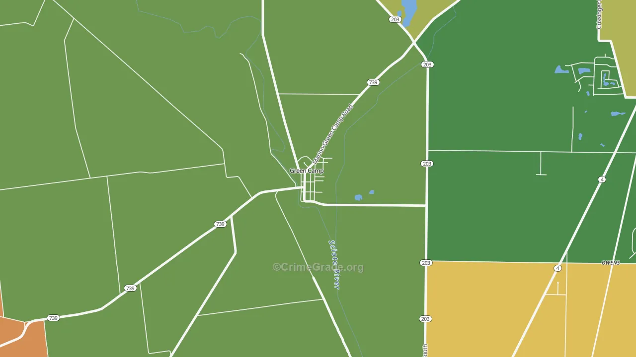 43322, OH Map of Theft Rates