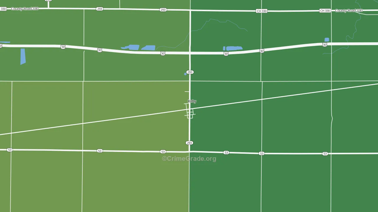 43330, OH Map of Theft Rates