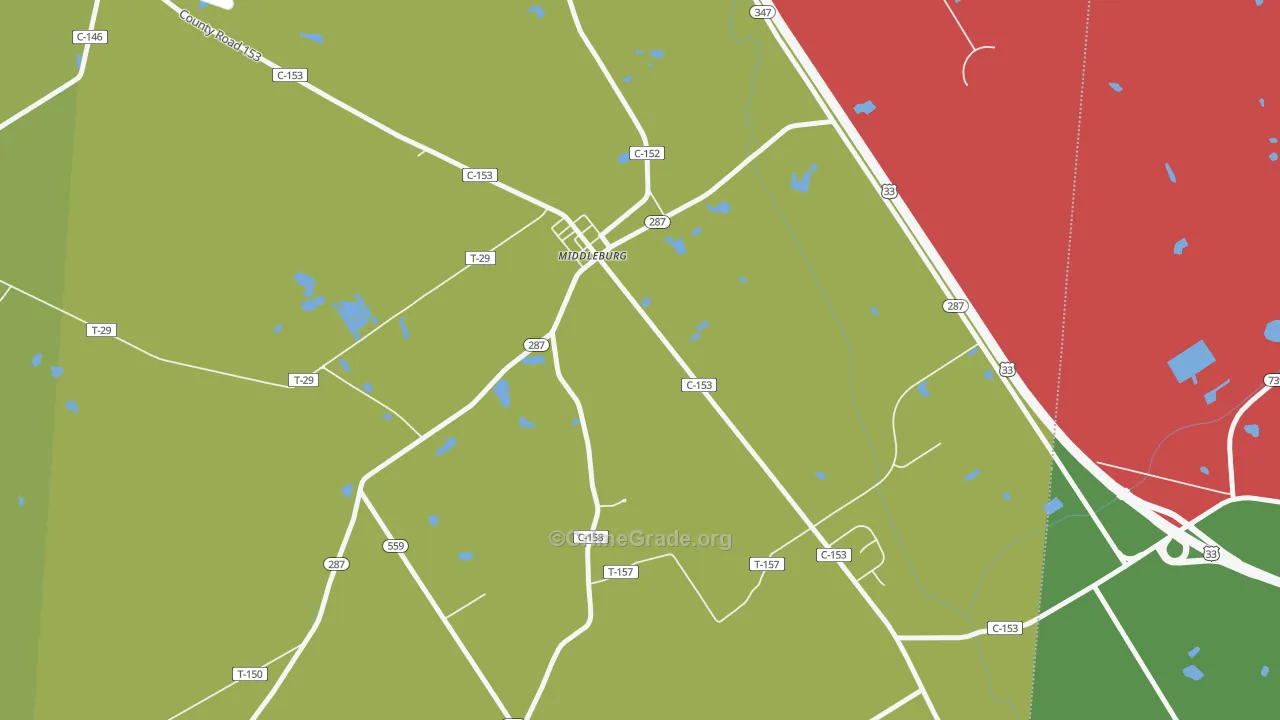 43336, OH Map of Theft Rates
