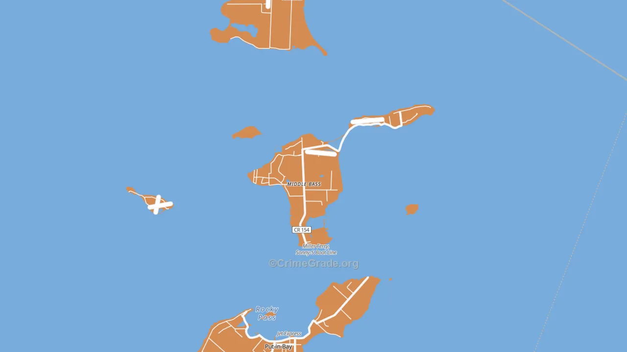 43446, OH Map of Theft Rates