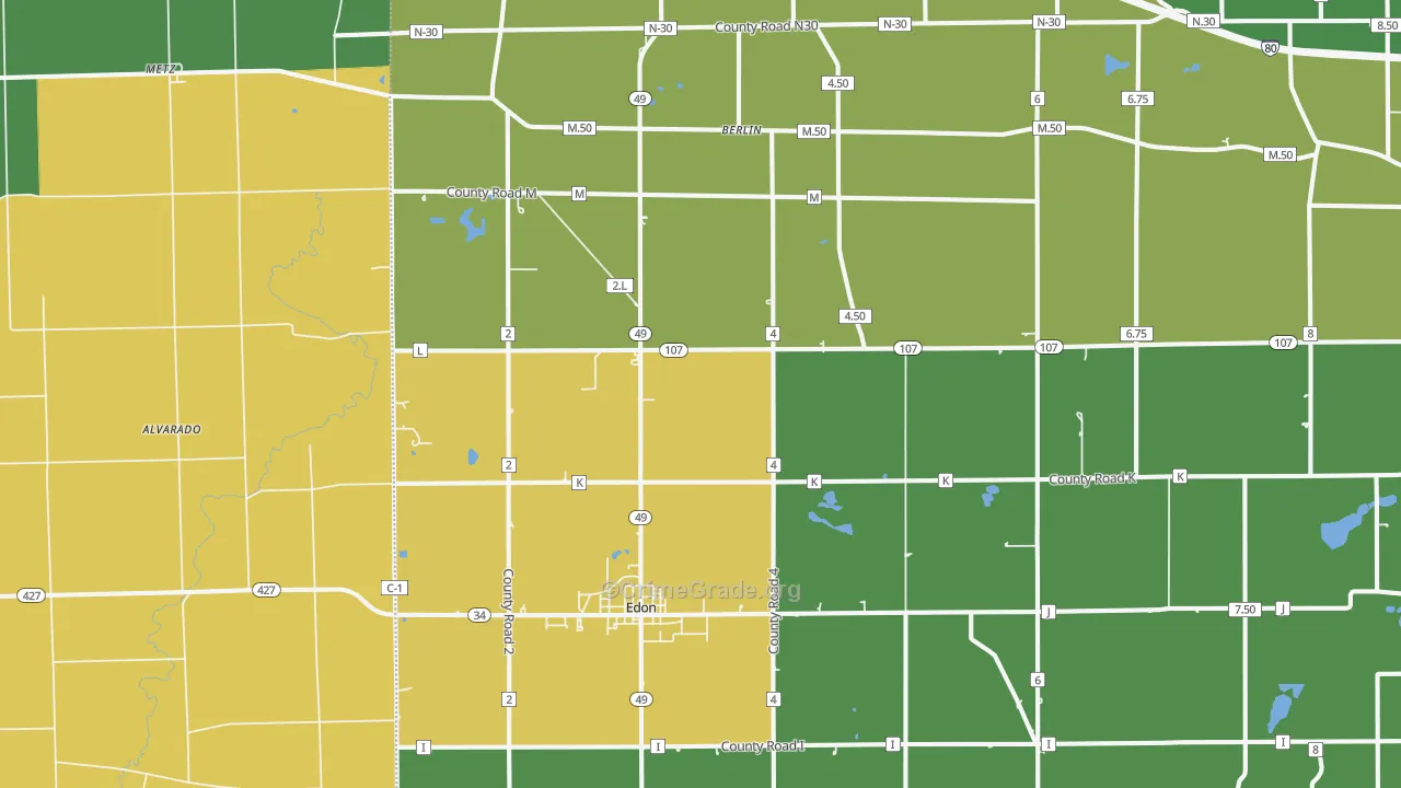 43518, OH Map of Theft Rates