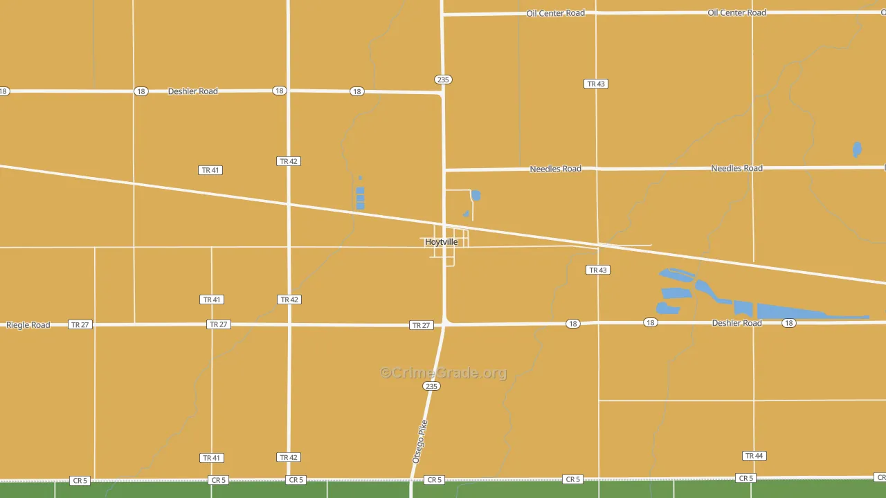 43529, OH Map of Theft Rates