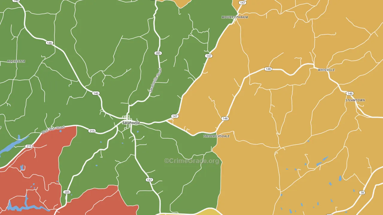 43779, OH Map of Theft Rates