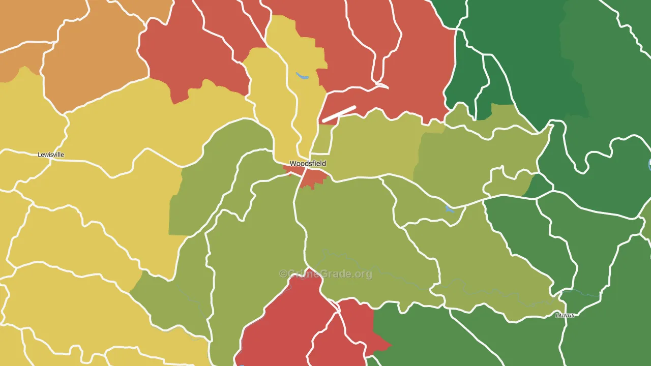 43793, OH Map of Theft Rates
